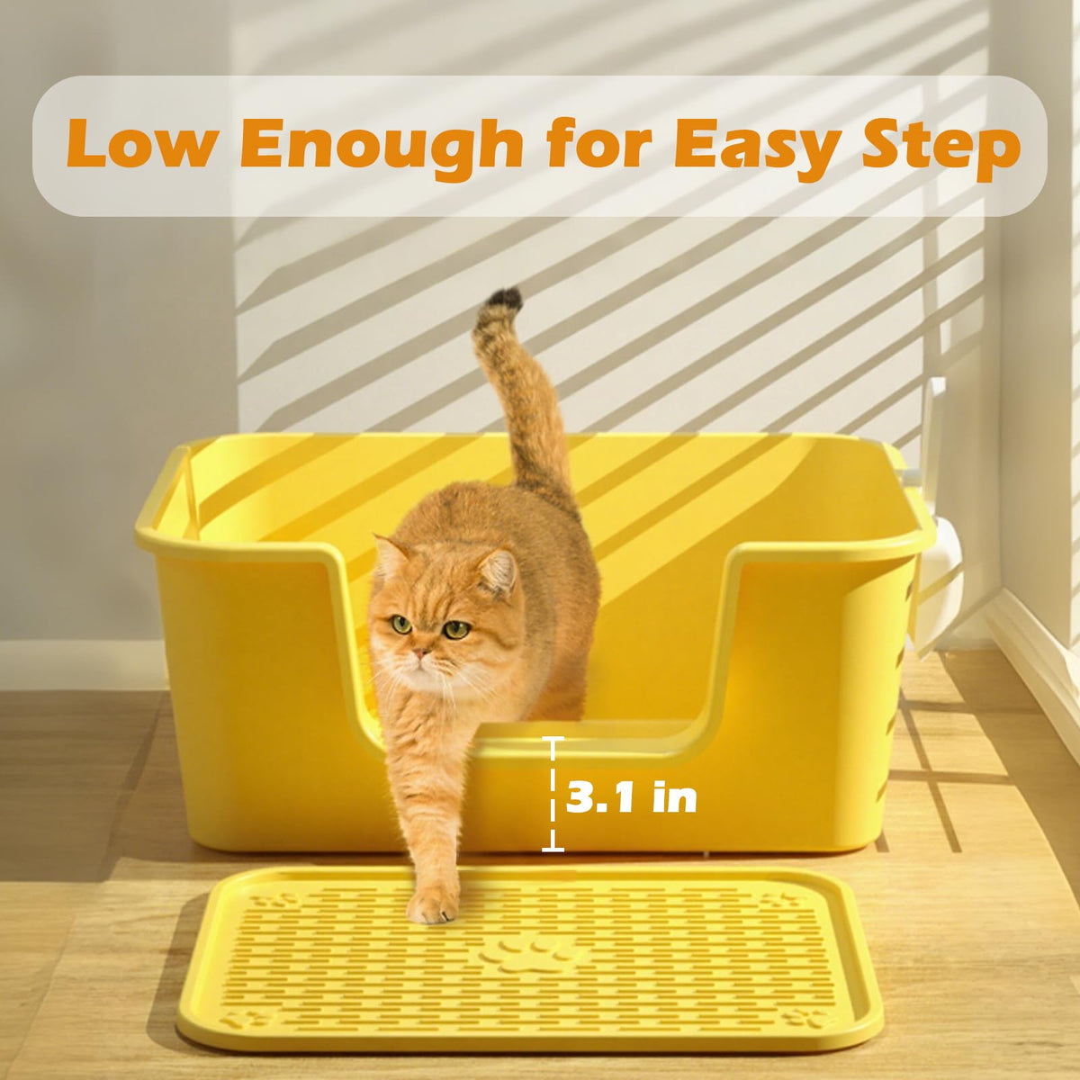 Low Entry High Sides Cat Litter Box R5812