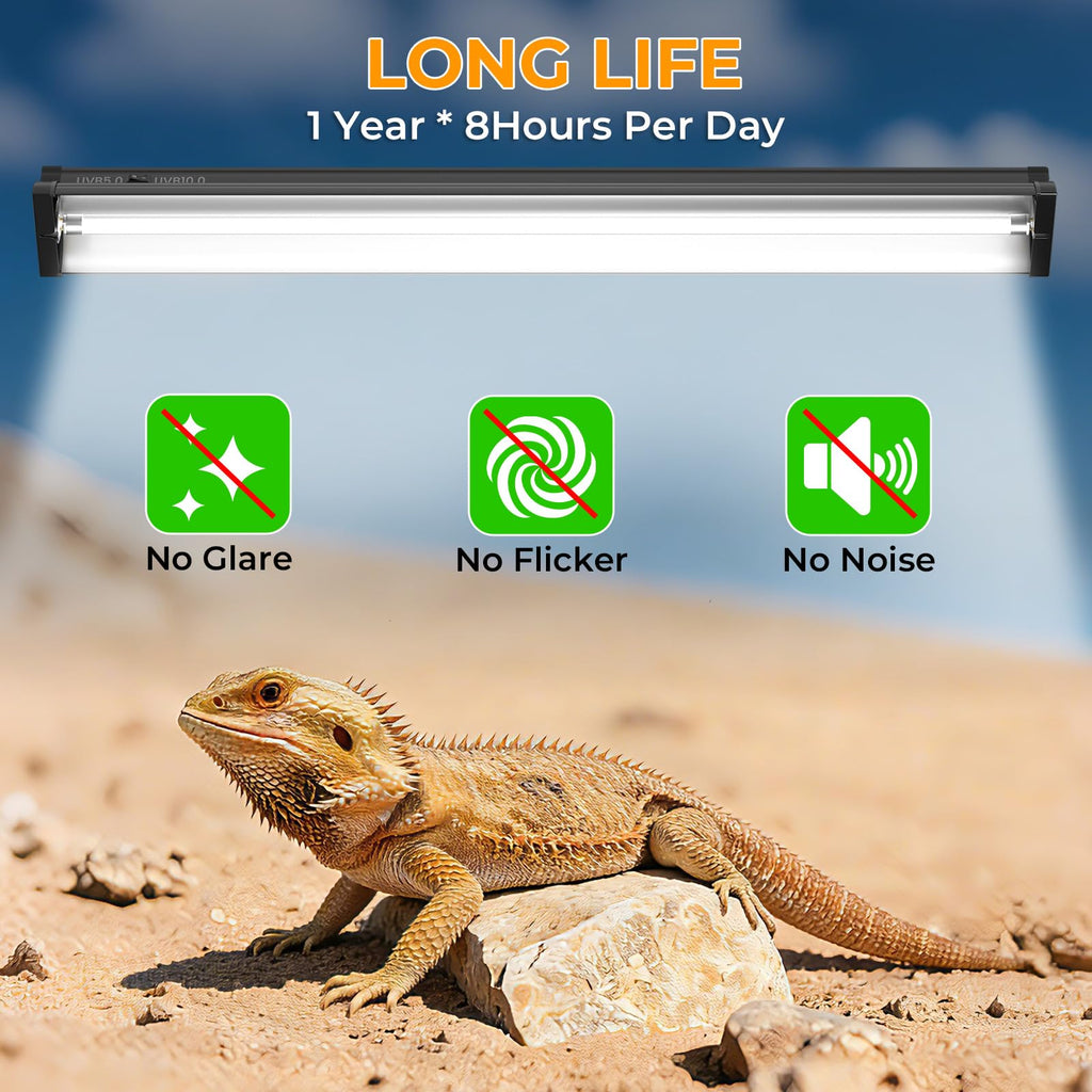 22'' 24W T5 UVB Reptile Light Combo Kit J685063