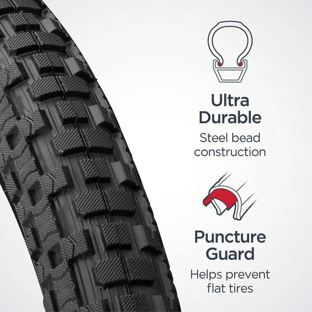 Black 20 x 2.12-Inch Bike Tire T16328