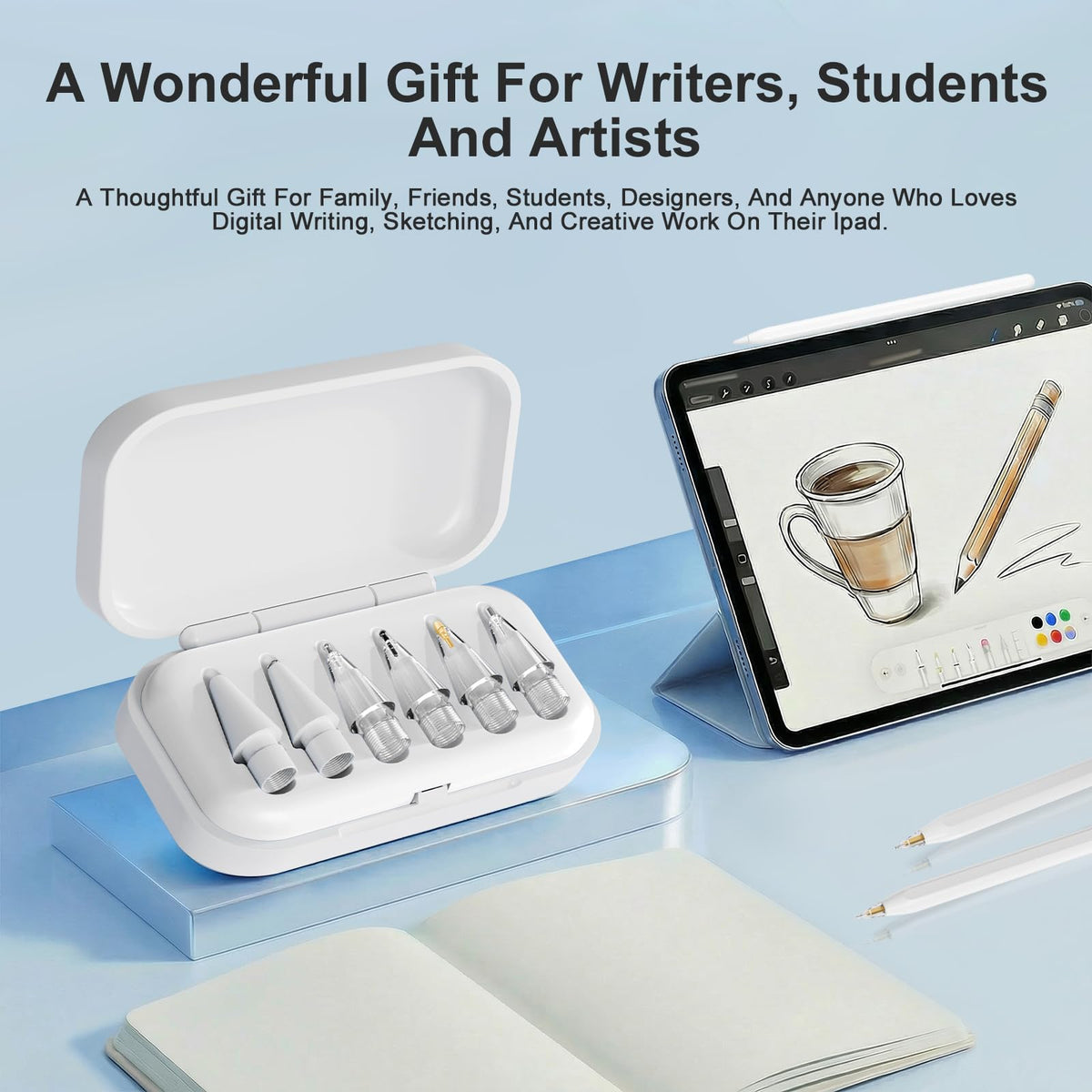 6 Pack White Pencil Tips for Apple Pencil G3063