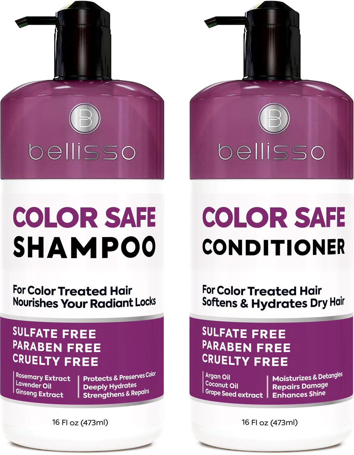 Color Safe Shampoo and Conditioner Set Sulfate Paraben Free L463336