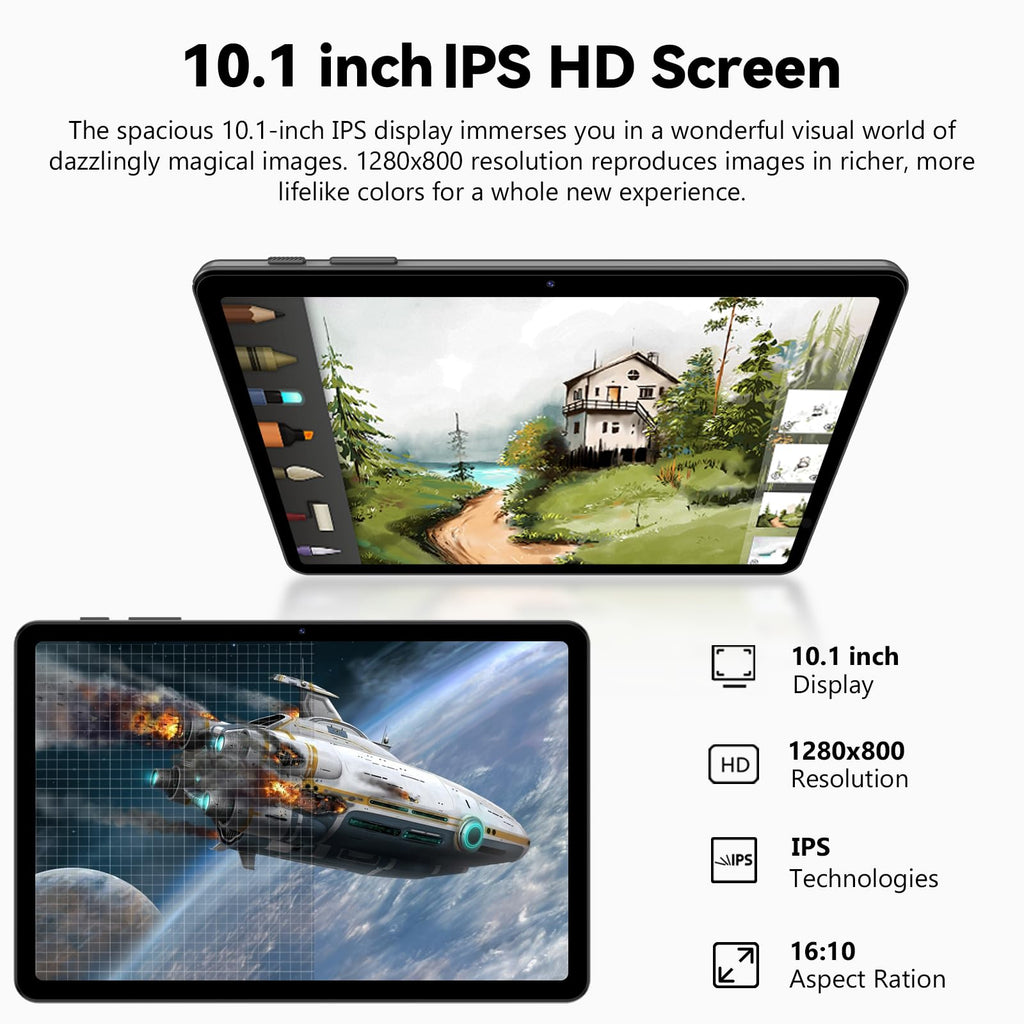 10 Inch Octa-Core Tablet with Keyboard Case Mouse Stylus W547463