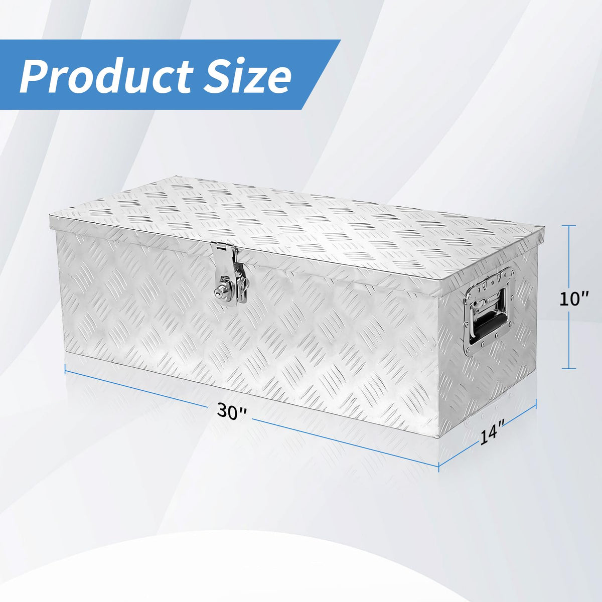 30 x 14 x 10 inch Aluminum Truck Tool Box L70183