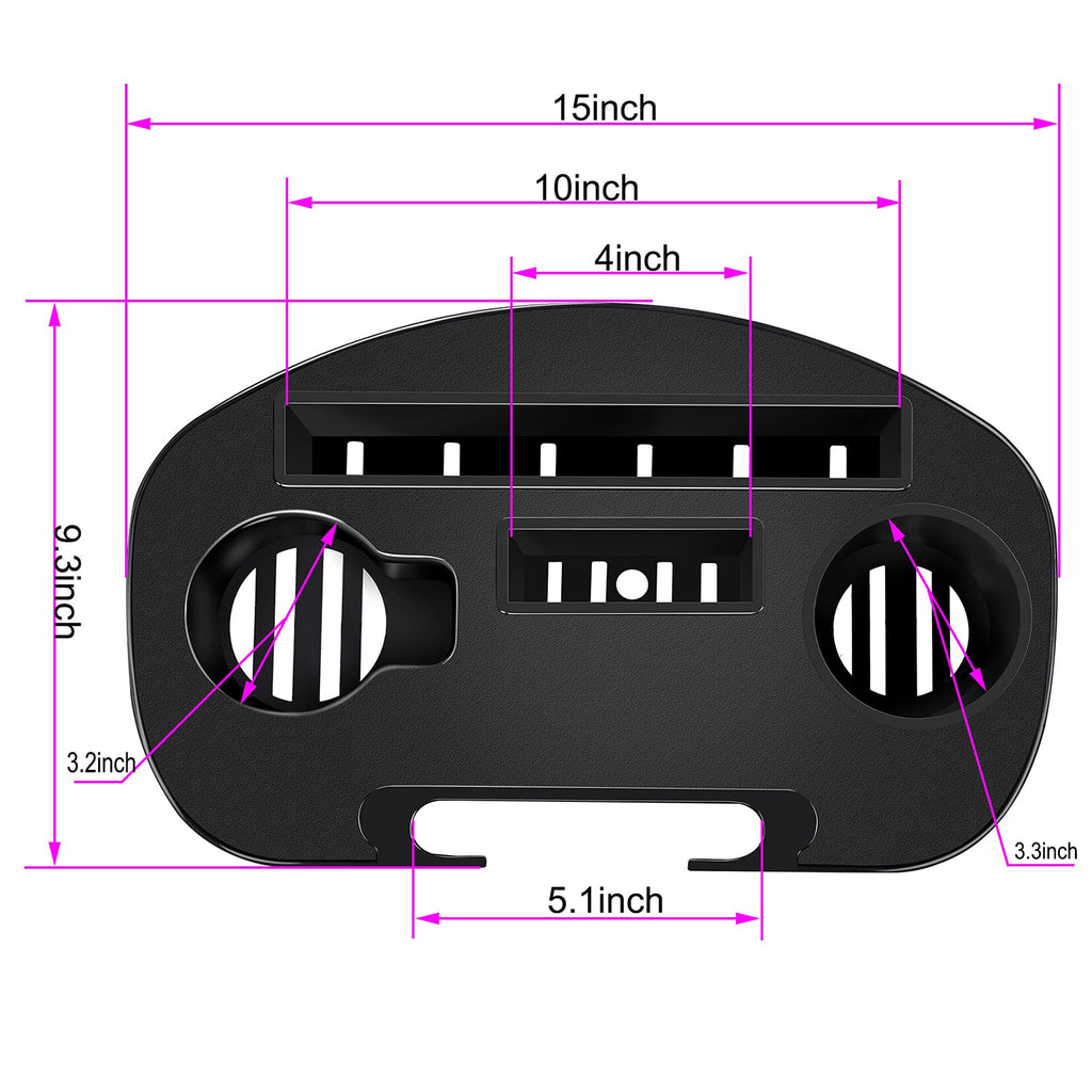 Zero Gravity Chair Tray 2 Pack Black F10261