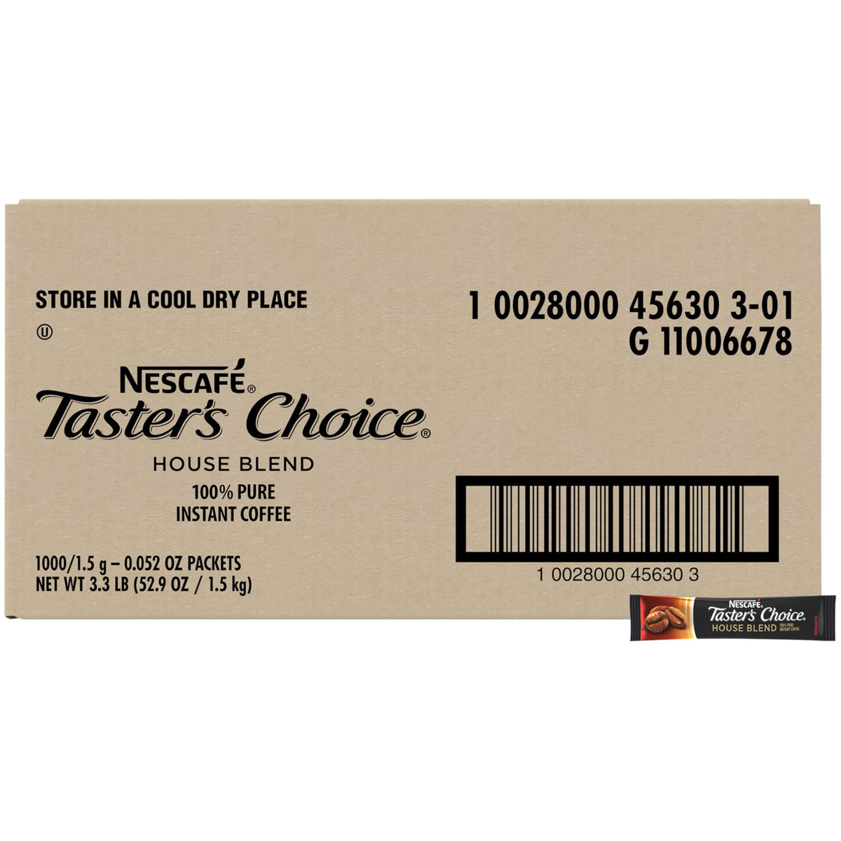 Instant Coffee Packets 1.5 g (Pack of 1000) Q738