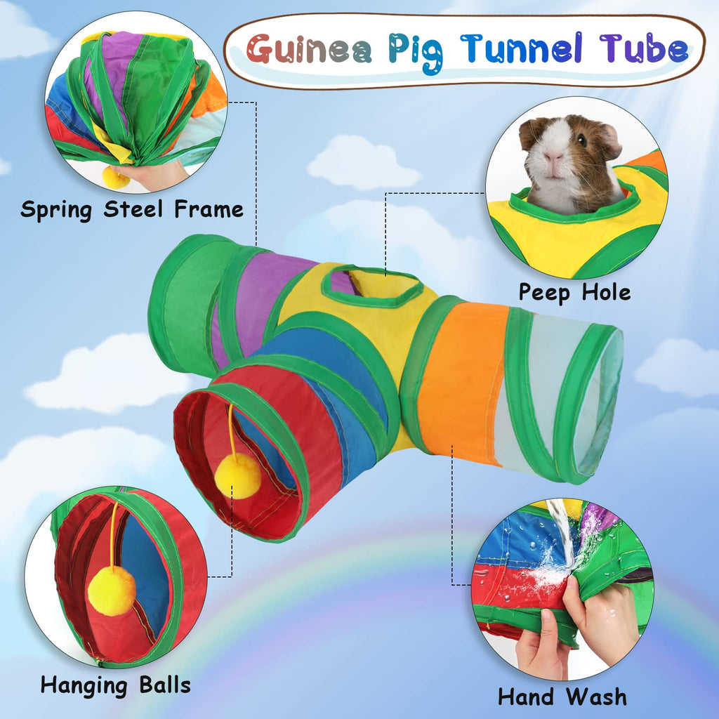 Guinea Pig Tunnels & Tubes Collapsible Small Animal Hideout Z396