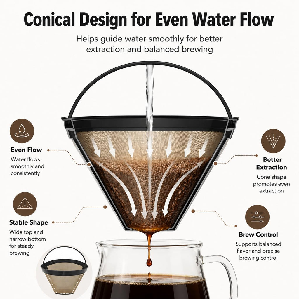 Reusable #4 Conical Coffee Filter K784