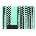 Mint Green Burgundy Tribal Horse Saddle Pad F87443