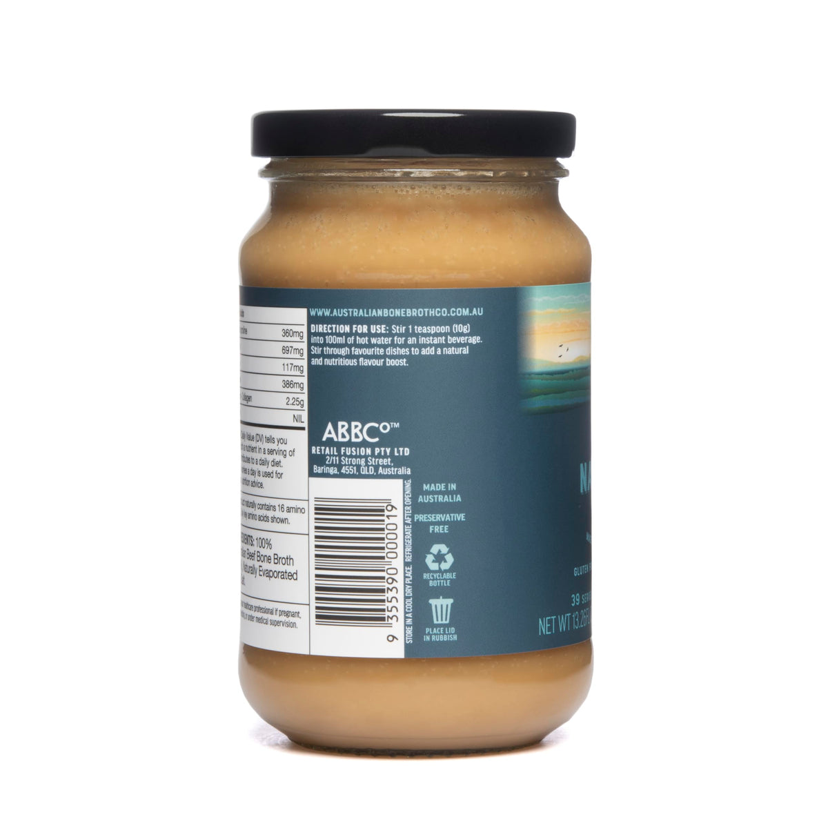 Natural Beef Bone Broth Concentrate 13.26 Floz A523