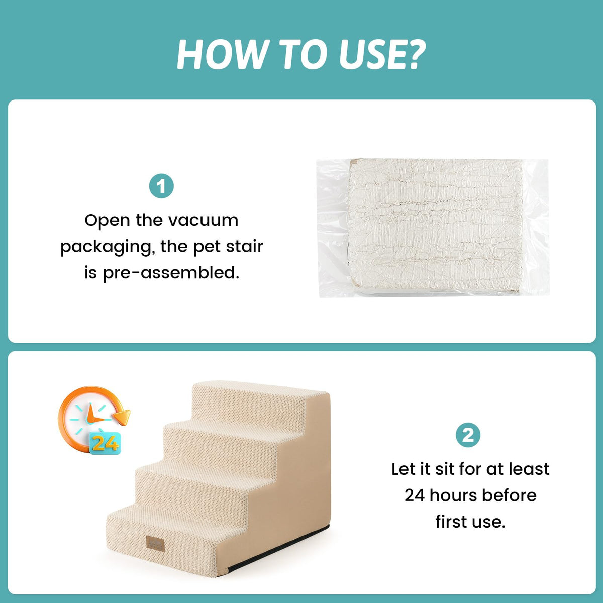 4 Step Pet Stairs J5094