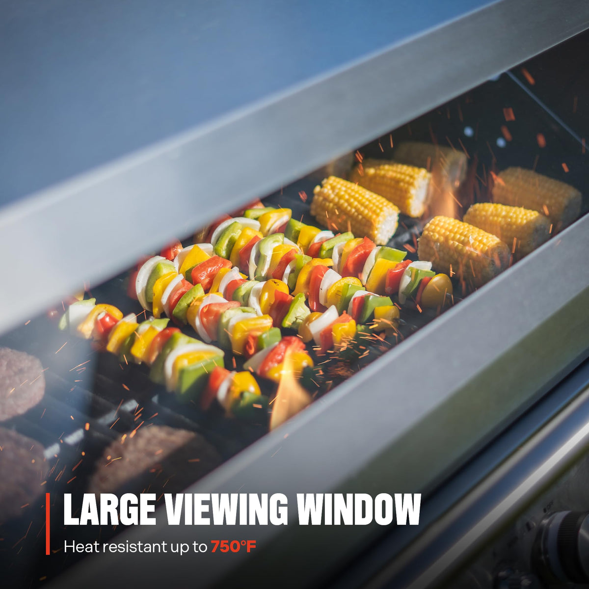 6+1 Burner Stainless Steel Propane Gas Grill with Side Sear Burner L330