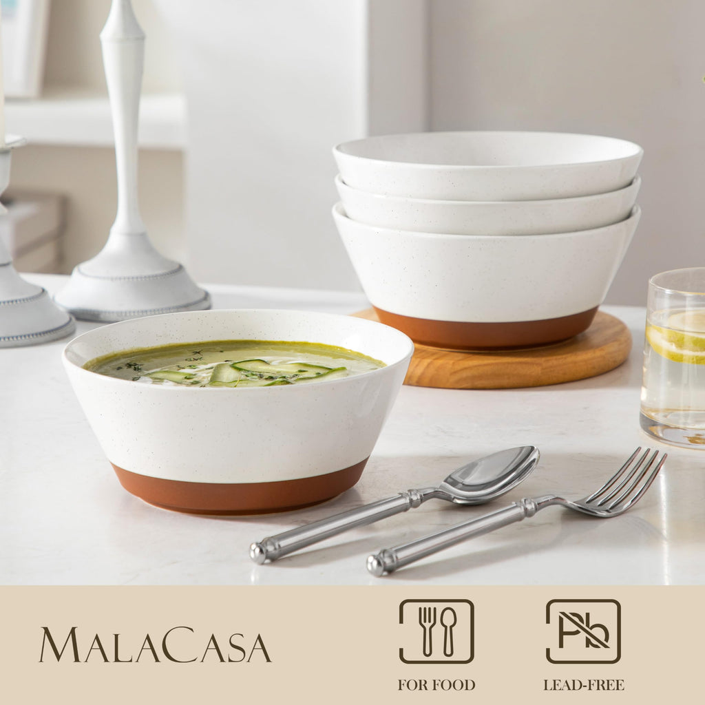 Ceramic Soup Bowl Set of 4 and Baking Dish B79892