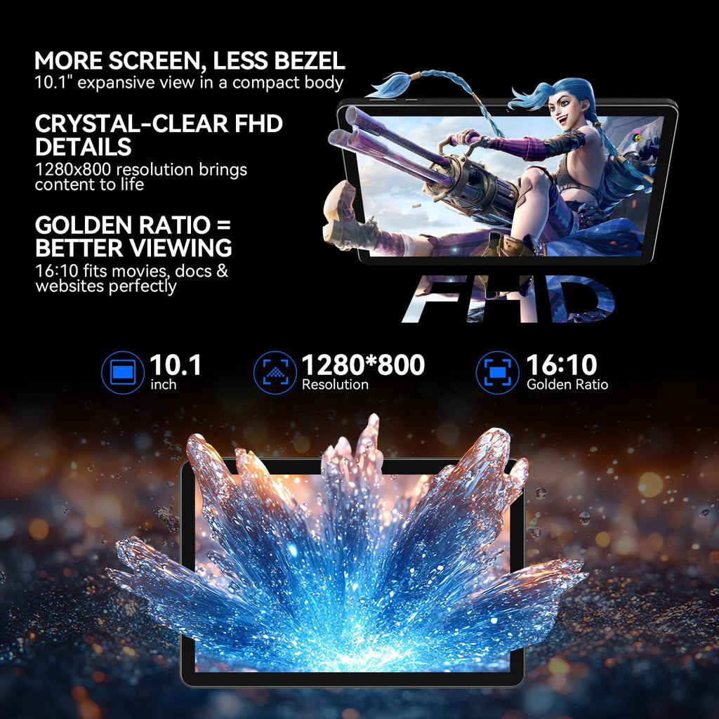 10.1 inch Android 15 Tablet Octa-Core 16GB RAM 64GB ROM J179422