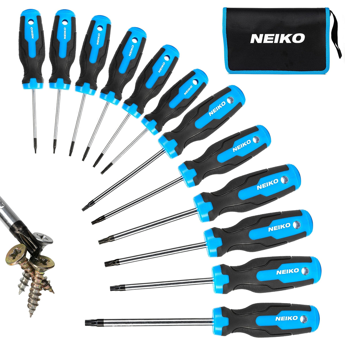 Magnetic Torx Screwdriver Set 12 Piece Chrome Vanadium Steel V405