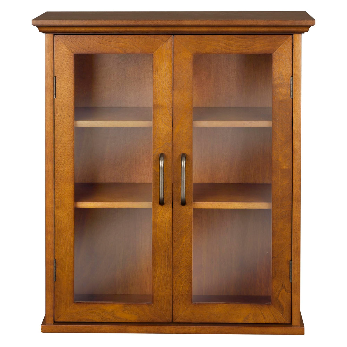 Wooden Over The Toilet Bathroom Medicine Cabinet with 2 Adjustable Shelves R1934