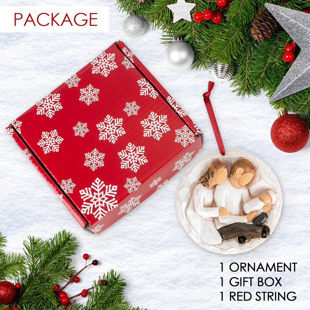 Baby First Christmas Ornament 2026 3D Resin Sculpture Y9698