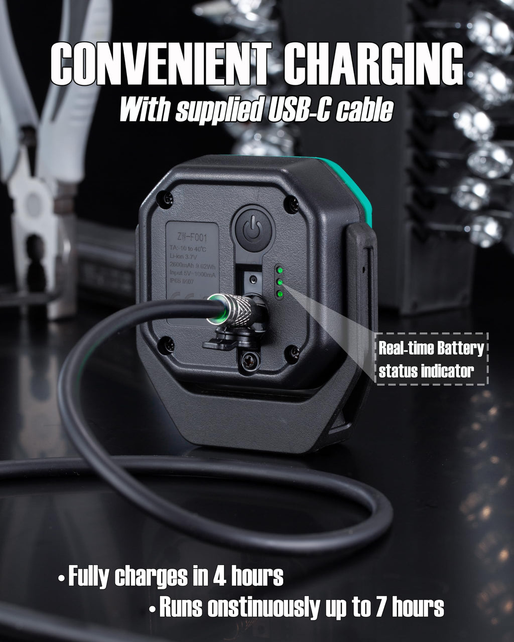 700 Lumen Rechargeable Magnetic Work Light E2925