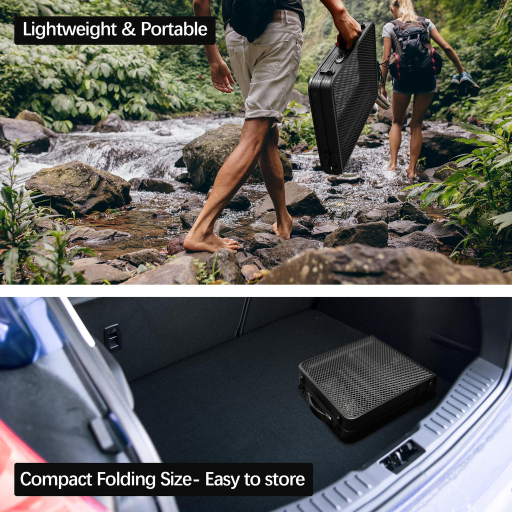 Portable Small Folding Metal Camping Table 23” x 15” A570587