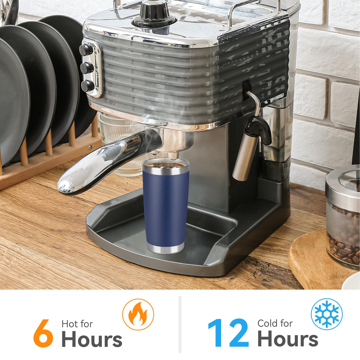 20 oz Stainless Steel Insulated Tumbler with Lid U2974