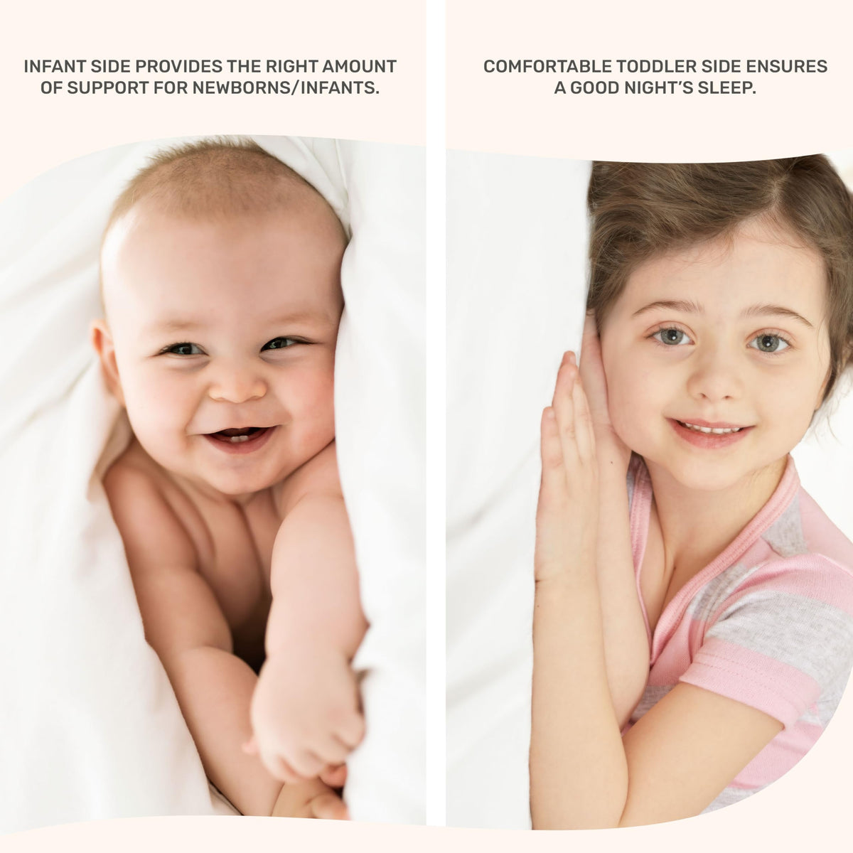2-in-1 Mini Crib Mattress, Dual-Sided Waterproof L99411