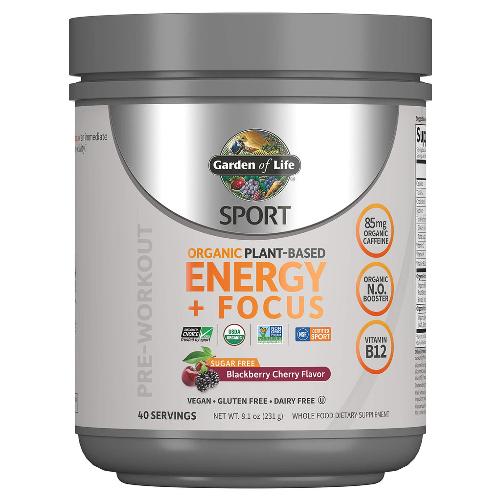 Organic Plant-Based Post Workout Recovery Powder & Pre Workout Energy Powder Bundle G258