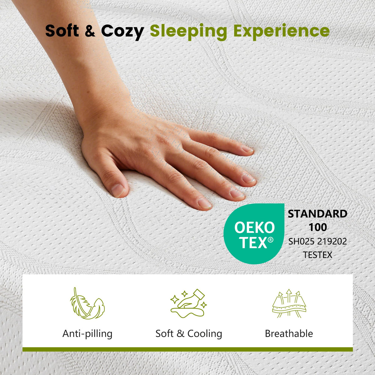 6 Inch Twin Memory Foam Mattress Q333