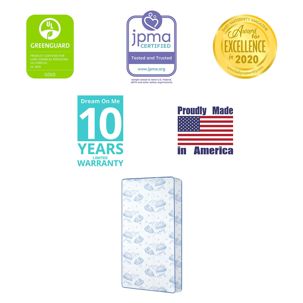 Blue 88 Coil Spring Crib and Toddler Bed Mattress I158928