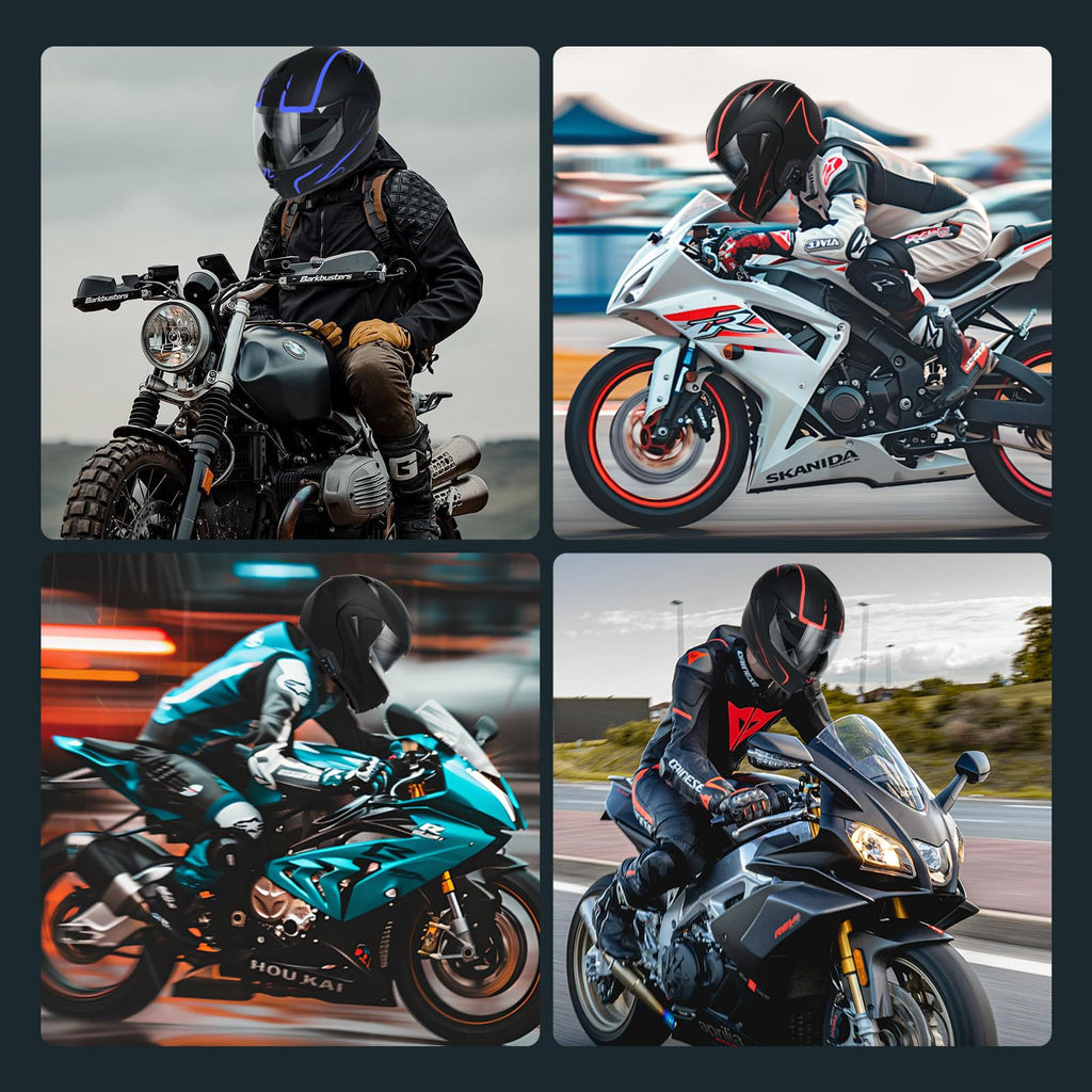 DOT Approved Bluetooth Modular Motorcycle Helmet I873856