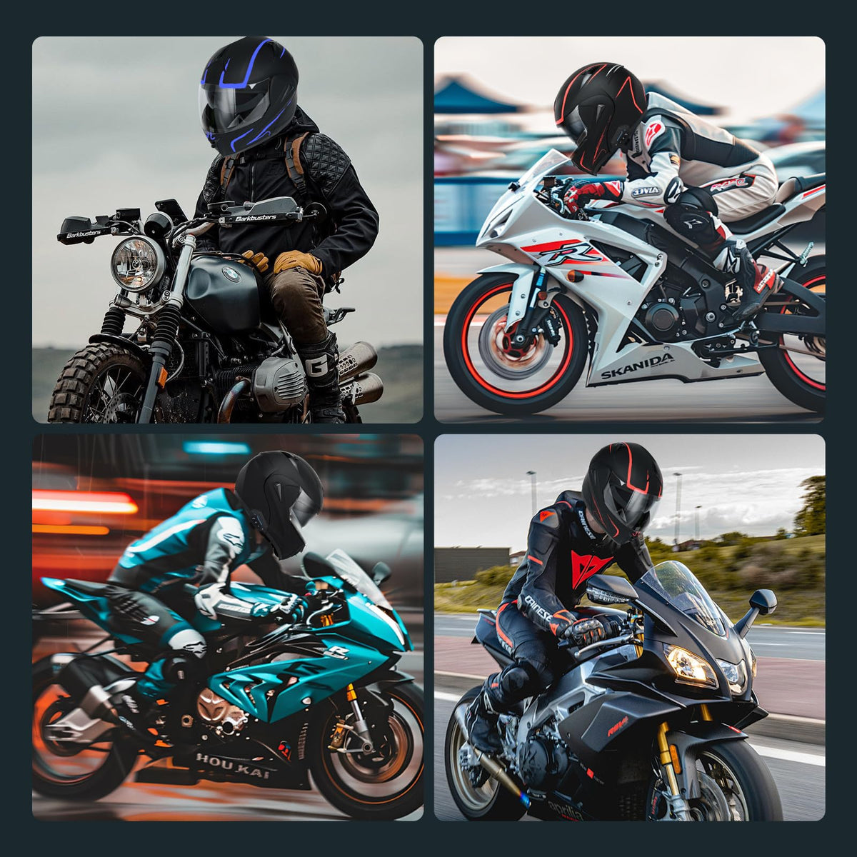 DOT Approved Bluetooth Modular Motorcycle Helmet I873856