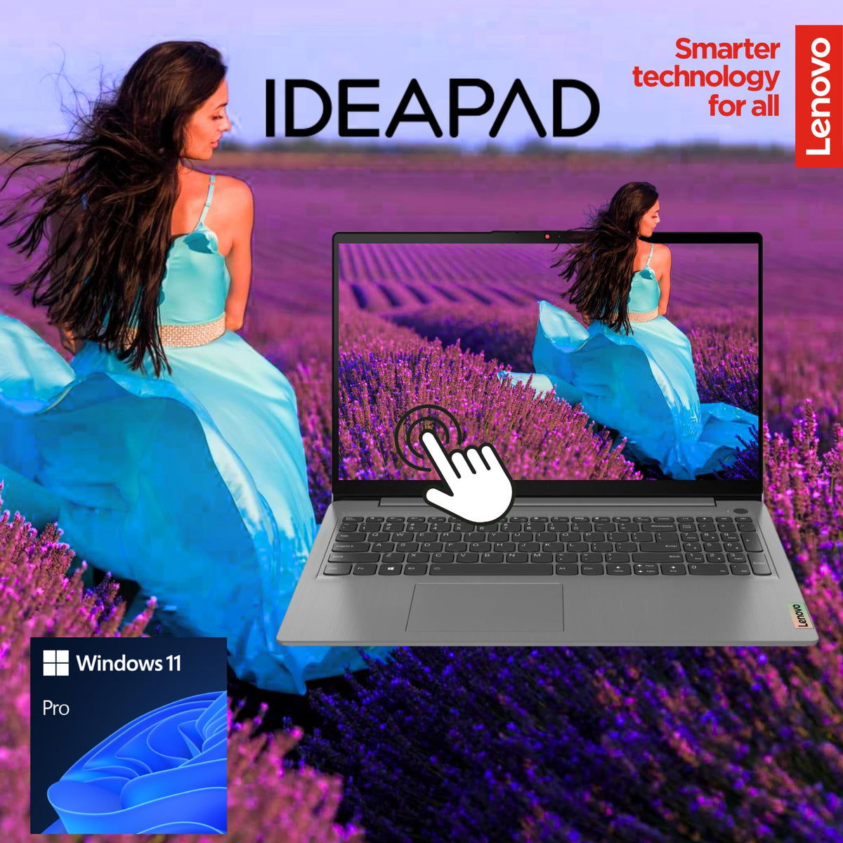 Touchscreen Laptop 24GB RAM 15.6" FHD Intel Core i3 256GB SSD Windows 11 Pro L858