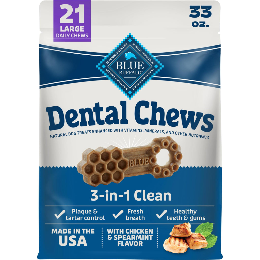 Chicken & Spearmint Large Dental Chews, 33 oz, 21 ct G3971