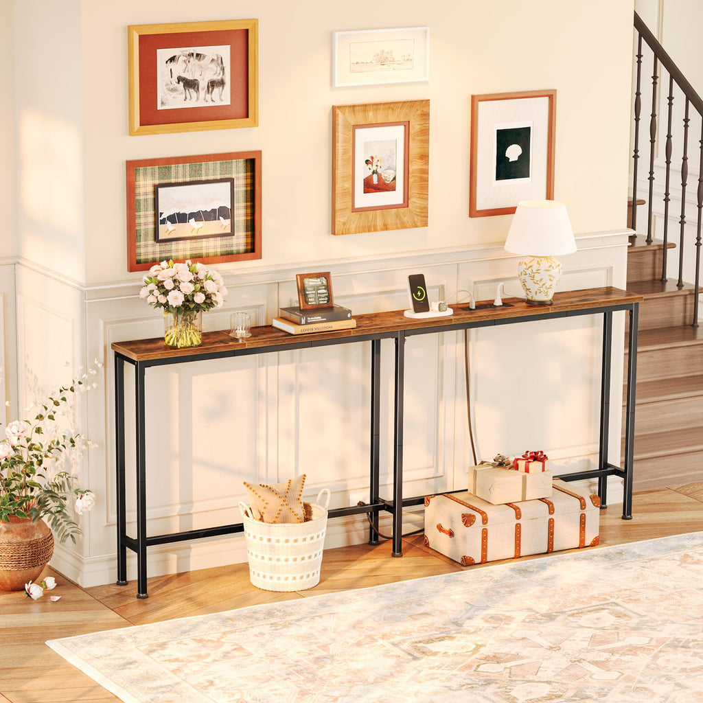70.8 Inch Console Table with Charging Station Y649334