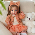 20 Inch Reborn Baby Dolls with Brown Hair Y7502