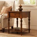 Solid Wood End Table with Drawer L7503
