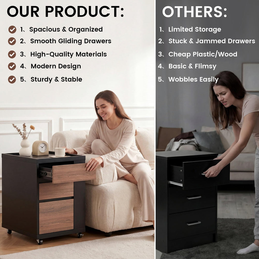 3 Drawer Mobile File Cabinet I9883
