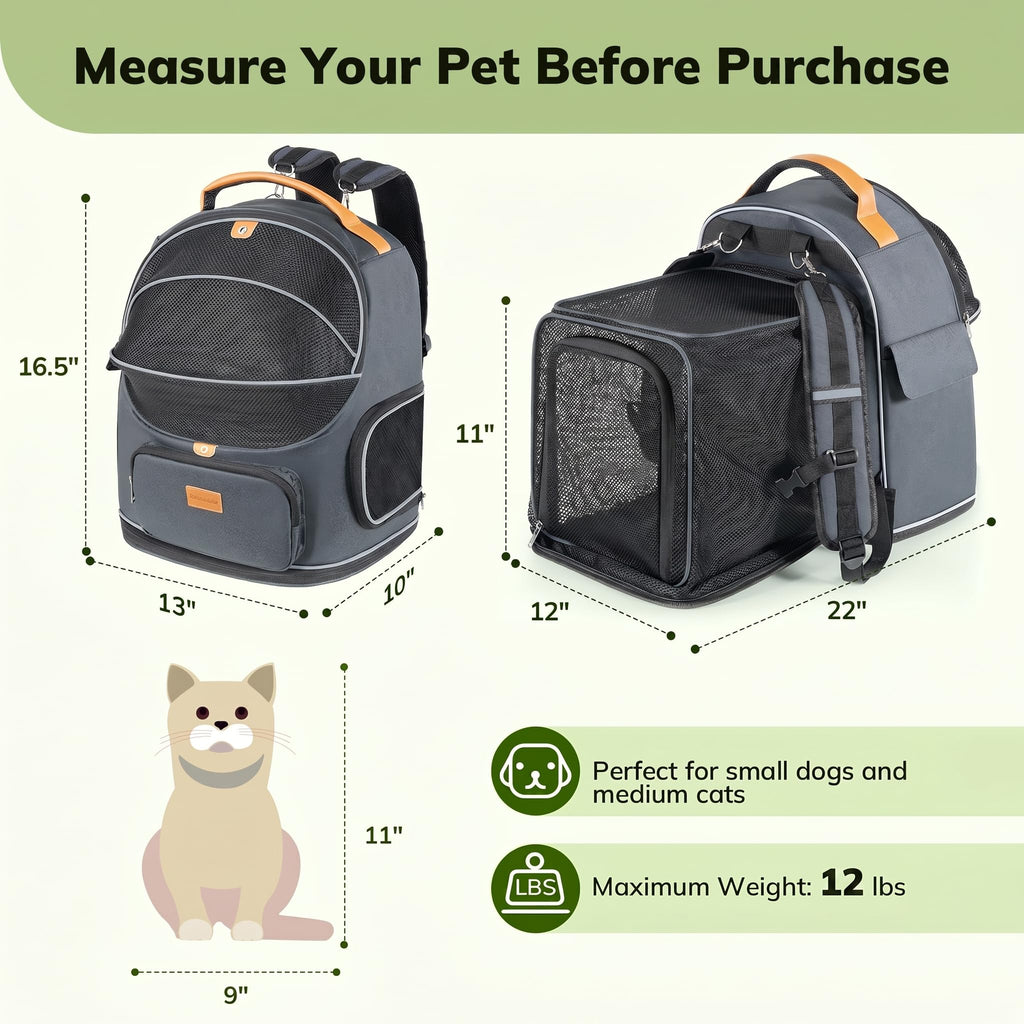 Expandable Cat Carrier Backpack D1133