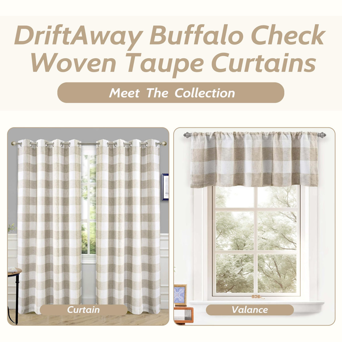 Buffalo Plaid Blackout Curtains 2 Panels R4618