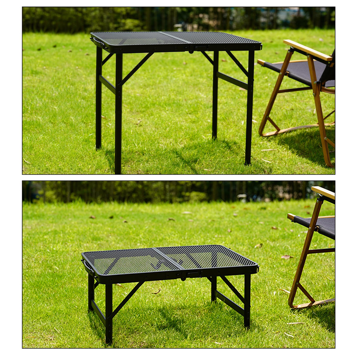 Portable Small Folding Metal Camping Table 23” x 15” A570587