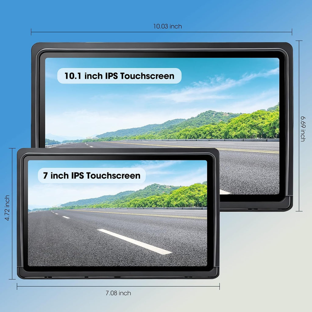 7" Wireless Backup Camera System with DVR Split Screen Monitor Y346