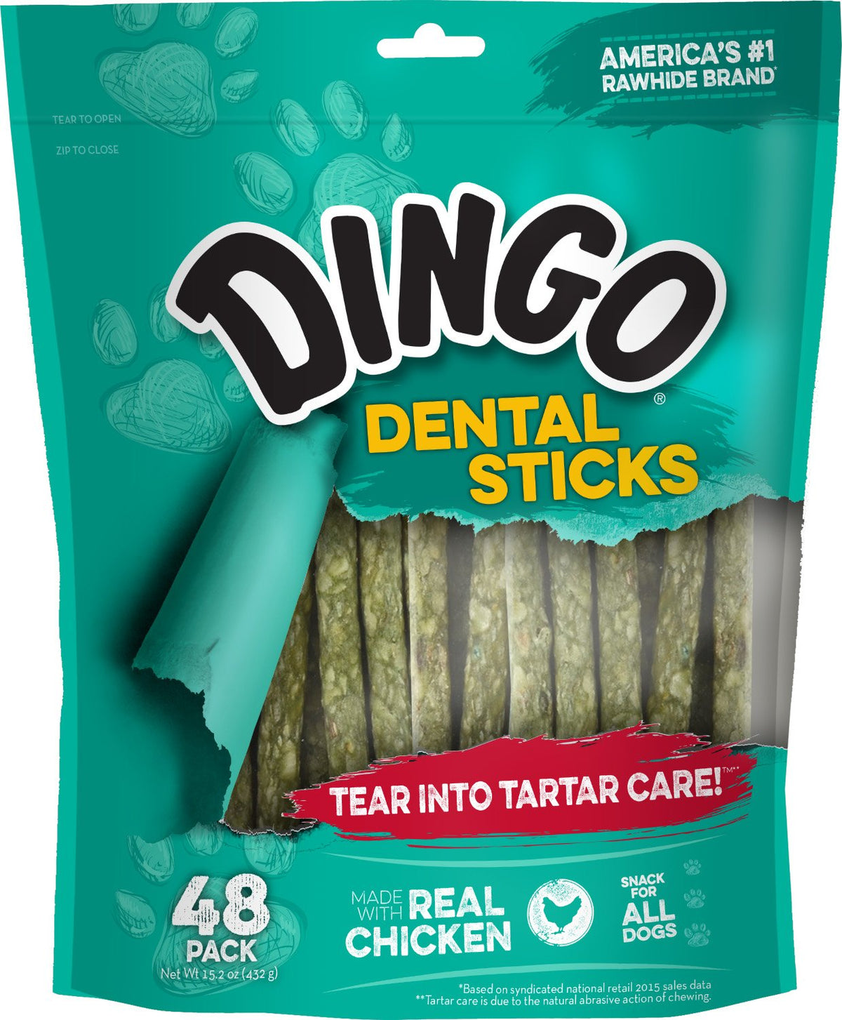 Chicken & Parsley Dental Sticks Dog Treats 48 Count P79507