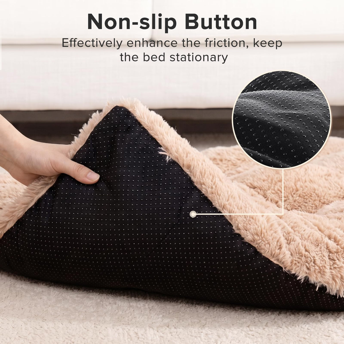Large Washable Plush Dog Bed Crate Pad X9984
