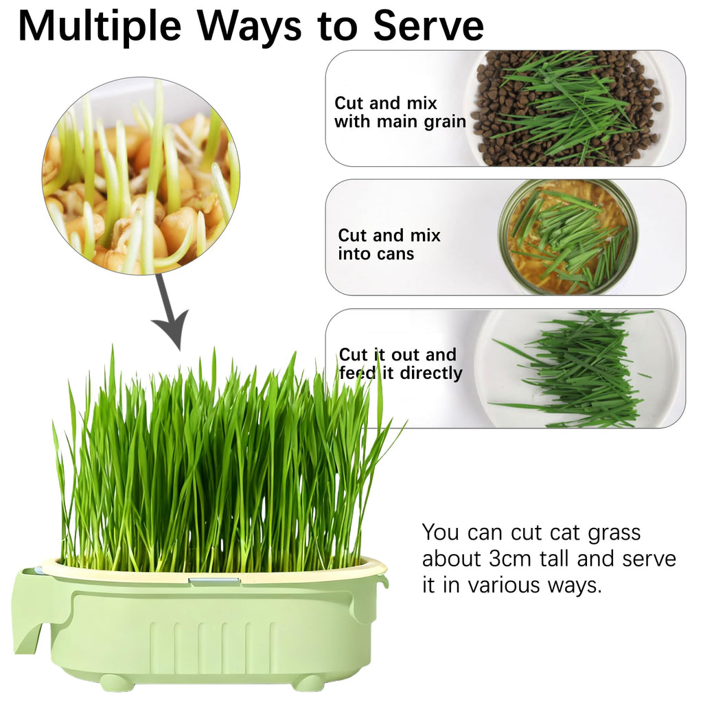 Hydroponic Cat Grass Growing Kit with Germination Tray G81260