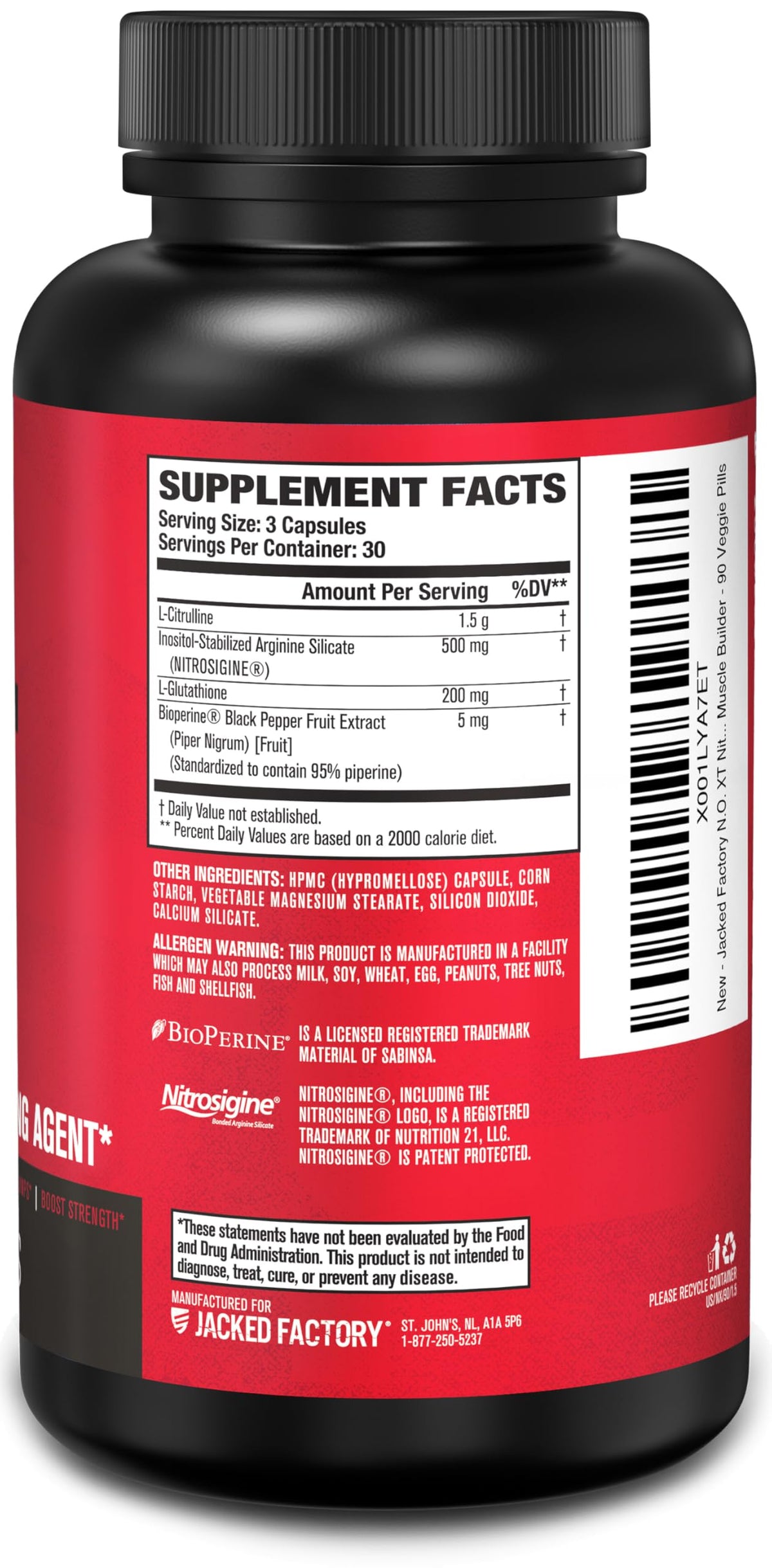 90 Caps Nitric Oxide Supplement N965