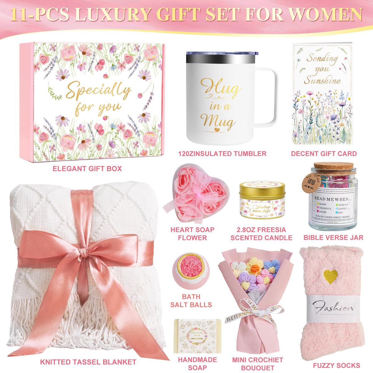 11 PCS Self Care Spa Care Package W797