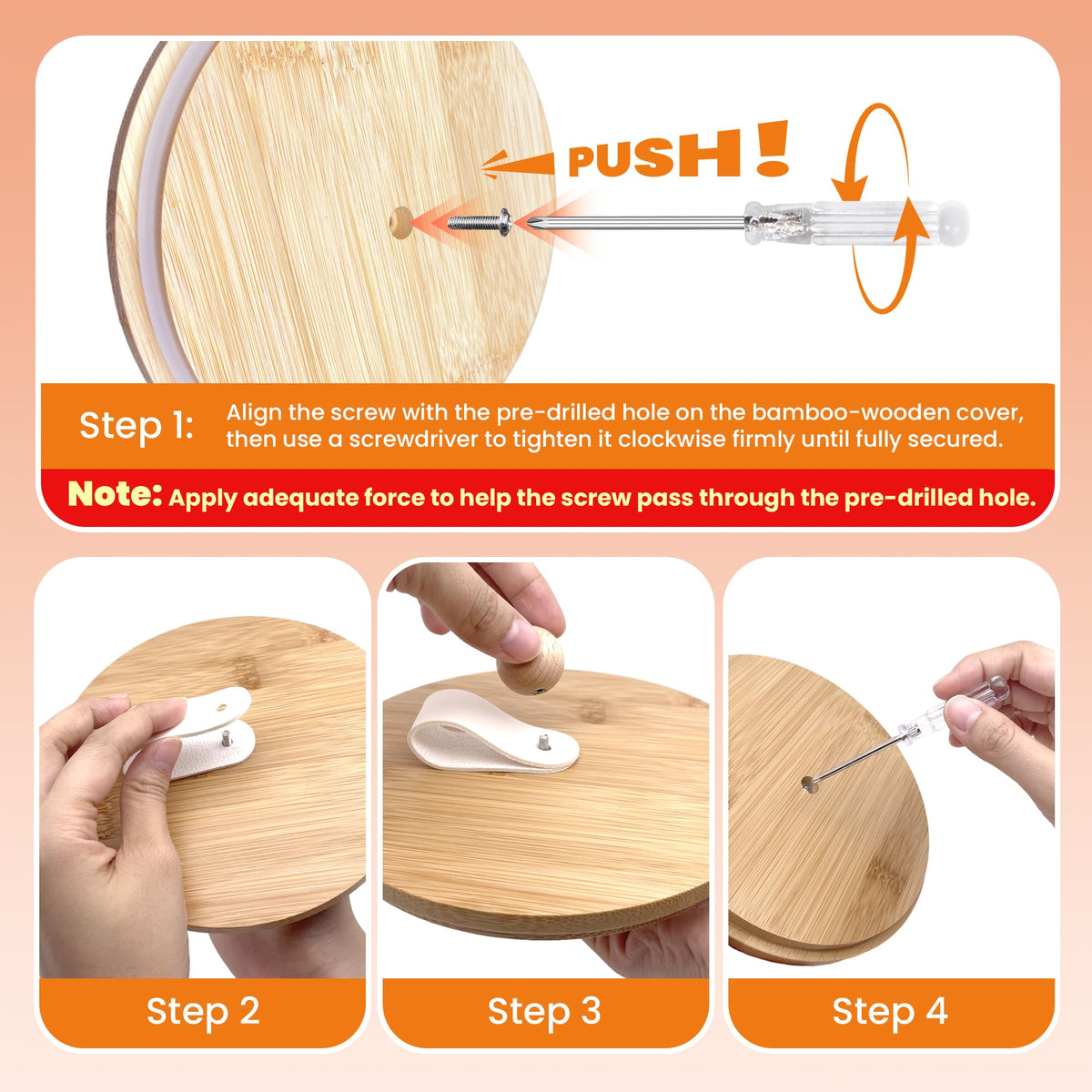 3 Pack Airtight Dog Treat Containers with Bamboo Lids V589368