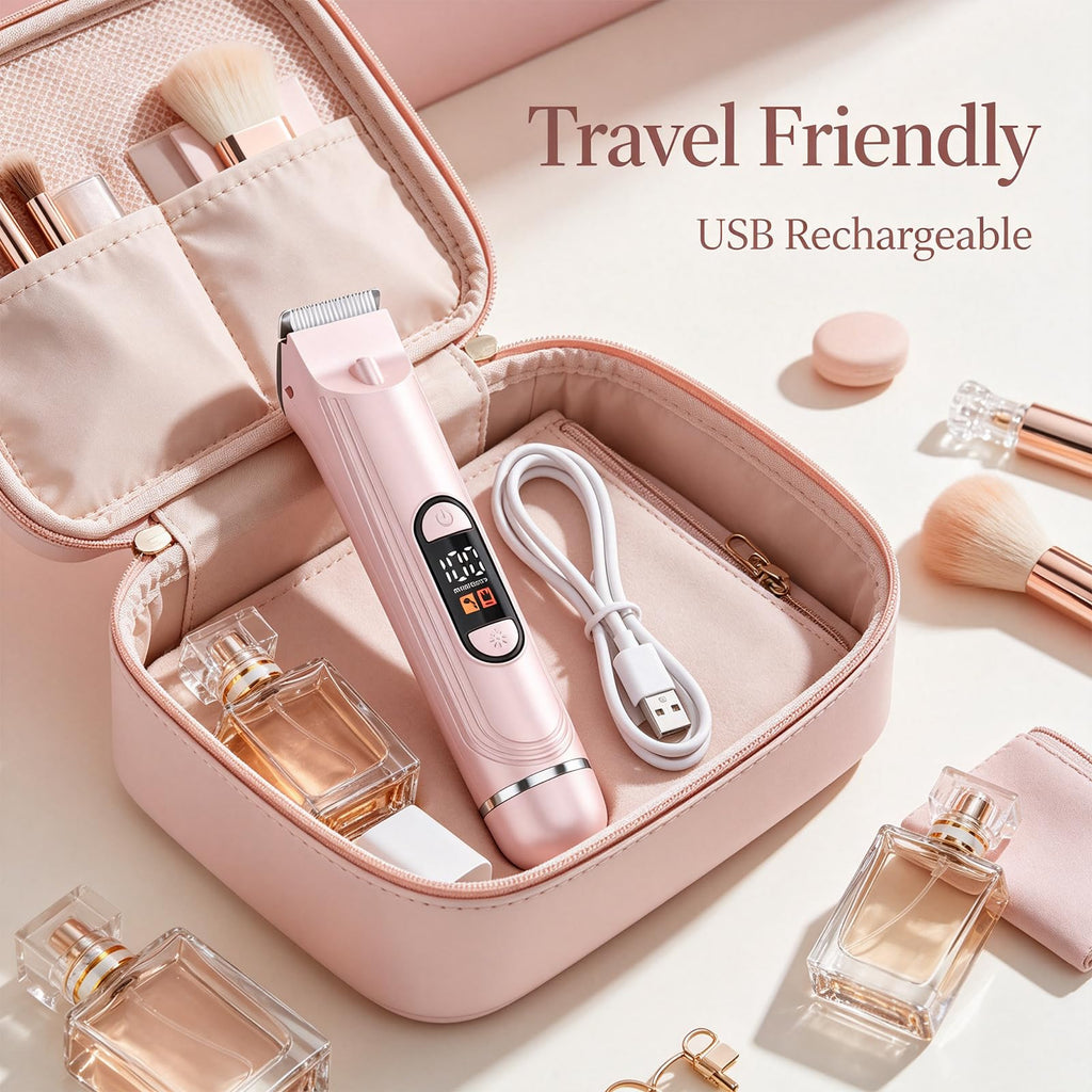 Waterproof Rechargeable Electric Razor with 2 Heads E121507