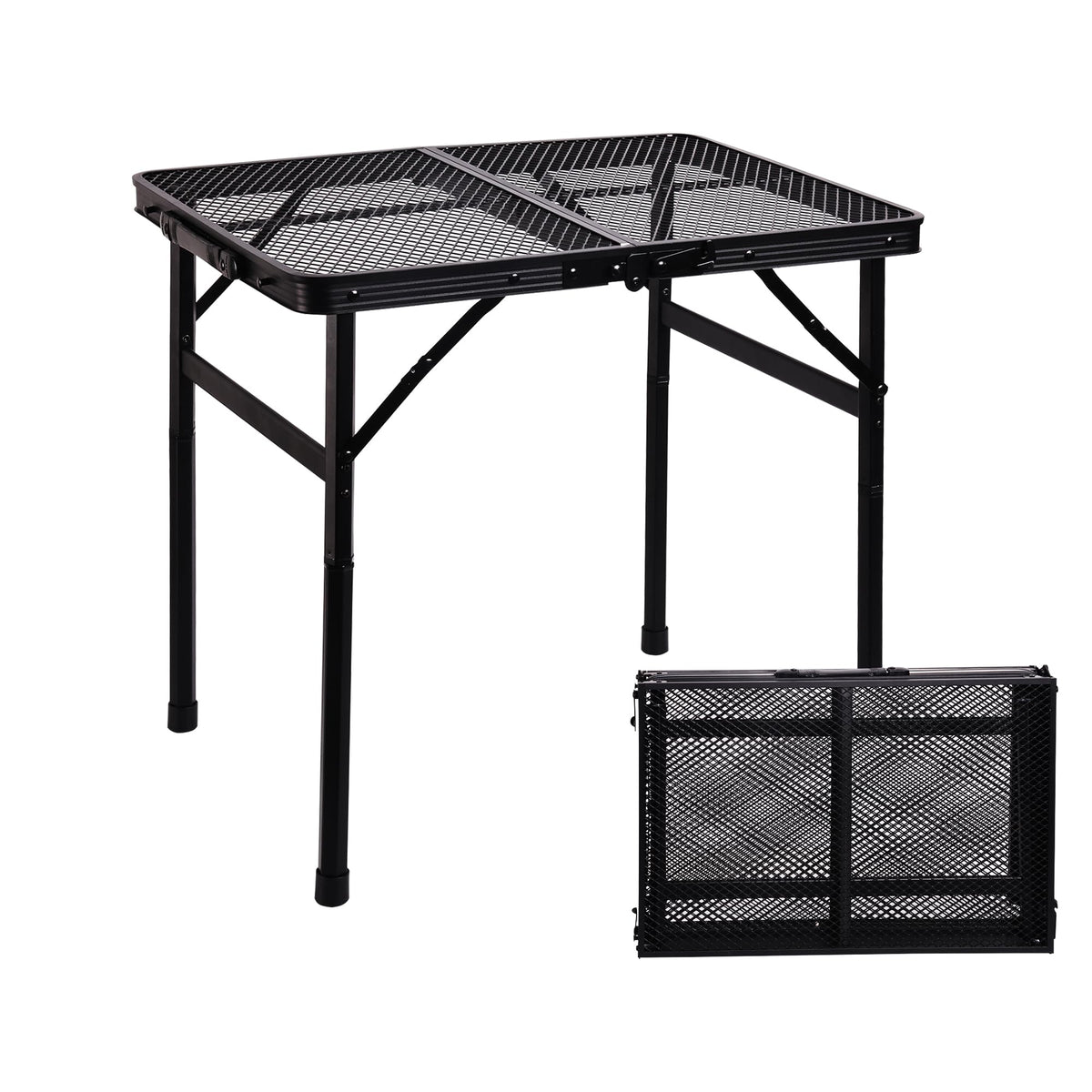 Portable Small Folding Metal Camping Table 23” x 15” A570587