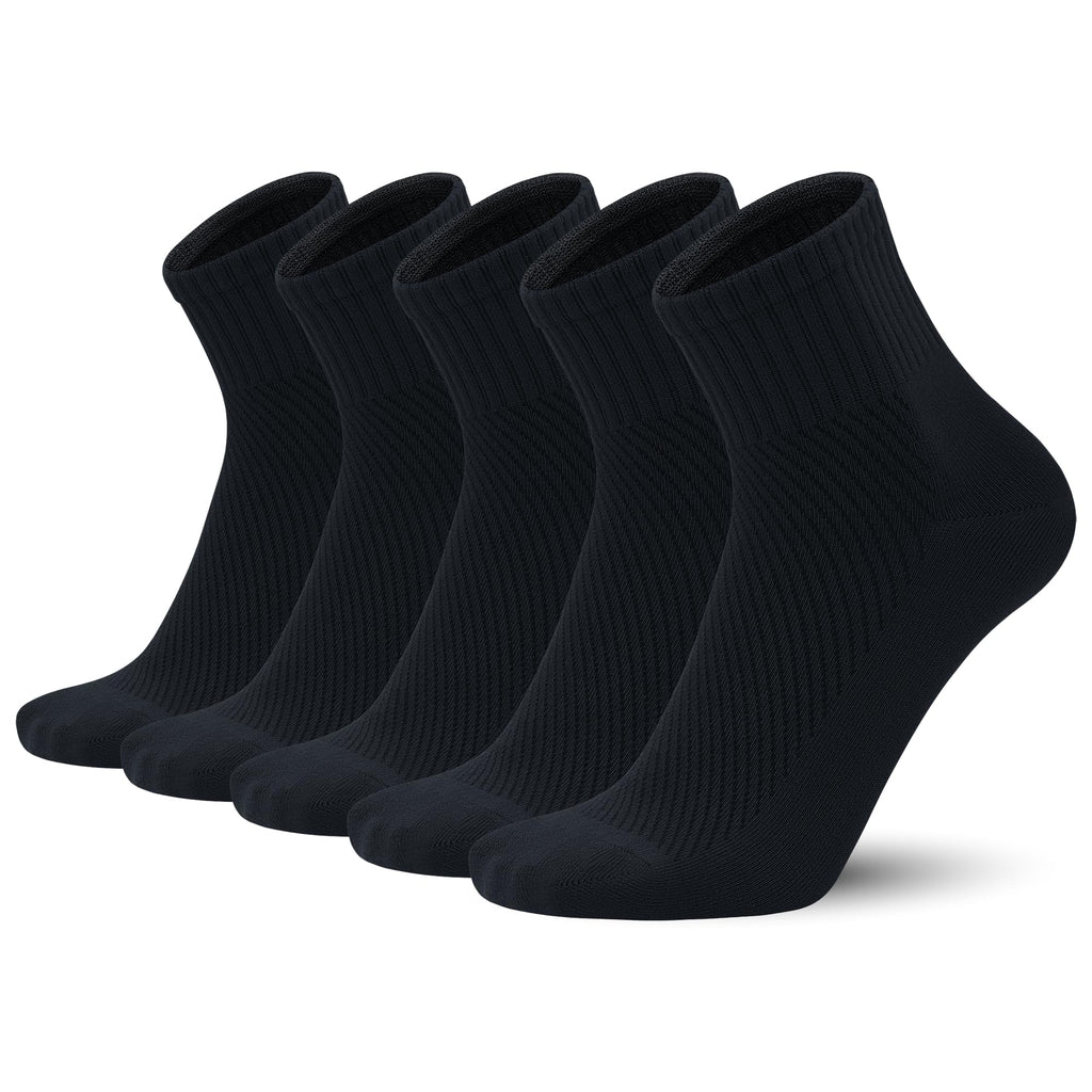 Men’s Bamboo Viscose Above Ankle Thin Breathable Soft Summer Mesh Anti-Odor Casual Dress 5 Pairs Z96227