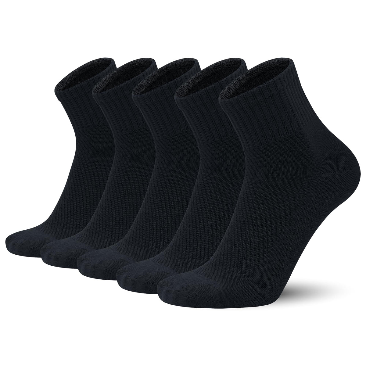 Men’s Bamboo Viscose Above Ankle Thin Breathable Soft Summer Mesh Anti-Odor Casual Dress 5 Pairs Z96227