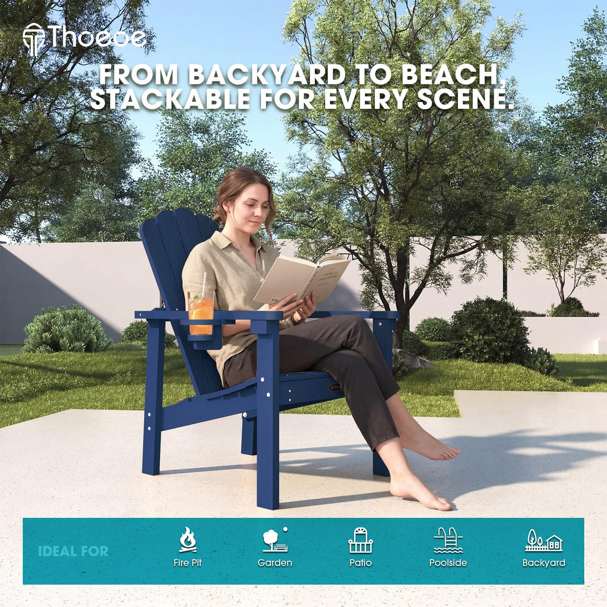 Stackable Adirondack Chair Set of 4 N59245
